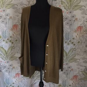 Olive green cover up made by KERISMA